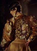 Load image into Gallery viewer, Metallic Gold Jacket