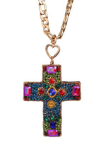 Load image into Gallery viewer, Warovski Studded Cross