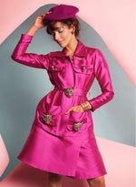 Load image into Gallery viewer, Pink Prowess Statement Jacket Co-Ord Set