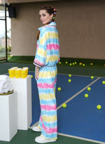 Load image into Gallery viewer, PSYCHEDELIC ZIPPER SEQUIN TRACK SUIT