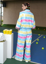 Load image into Gallery viewer, PSYCHEDELIC ZIPPER SEQUIN TRACK SUIT