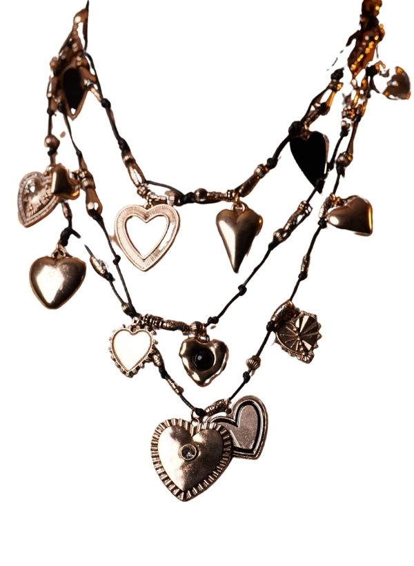 Layered Gold Heart Chains