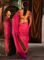 Load image into Gallery viewer, Pink Orange Abstract Pschydelic Motives Blouse