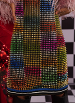 Load image into Gallery viewer, PSYCHEDELIC RACERBACK STUDDED DRESS