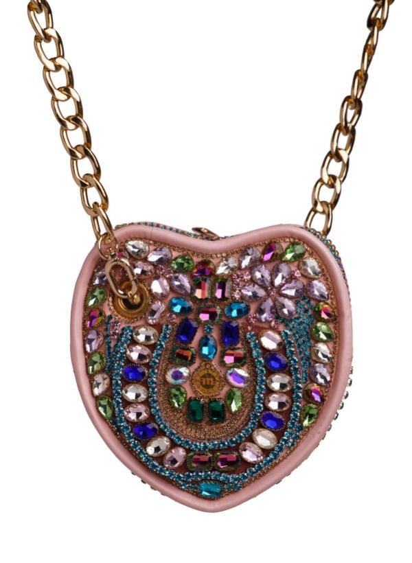 Salmon Heart Leather Bag