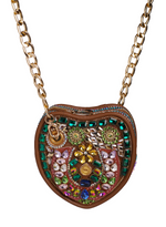 Load image into Gallery viewer, Mocha Heart Leather Bag