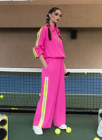 Load image into Gallery viewer, PINK ZIPPER TRACK SUIT