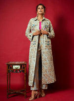 Load image into Gallery viewer, Statement Denim Embellished Jacket Set