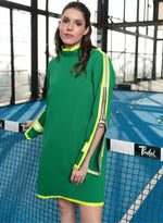Load image into Gallery viewer, EMERALD GREEN SPORTY T-SHIRT DRESS