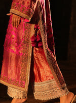 Load image into Gallery viewer, Hot Pink Banarasi Silk Kurta Set