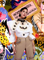 Load image into Gallery viewer, Beige Leather Pants