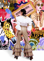 Load image into Gallery viewer, Beige Leather Pants