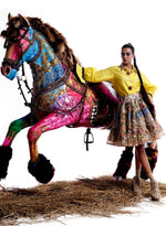 Load image into Gallery viewer, Cream Crochet Frock Skirt