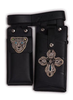 Load image into Gallery viewer, Black Leather Belt Ppuch Bag