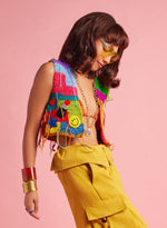 Load image into Gallery viewer, Crochet Contrast Co-Ord Set