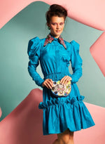 Load image into Gallery viewer, Saphire Ruffle Dress
