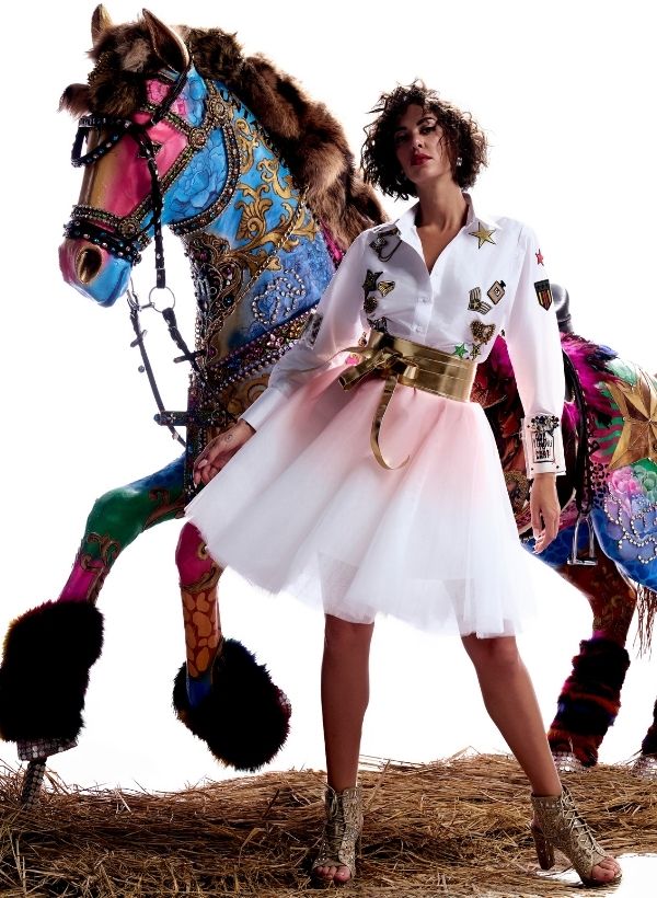 White Taffeta Silk Shirt