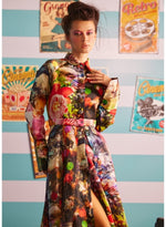 Load image into Gallery viewer, Charme Floral Robe Dress