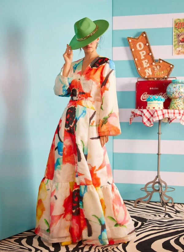 Vintage Carnival Long Dress