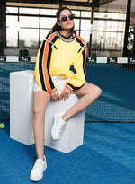 Load image into Gallery viewer, YELLOW ZIPPER TRACKSHIRT