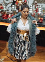 Load image into Gallery viewer, High-waisted Fur Skirt