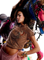 Load image into Gallery viewer, Gold Swarovski Blouson