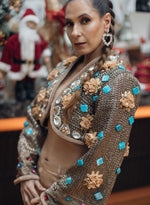 Load image into Gallery viewer, Swarovski Cropped Jacket