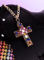 Load image into Gallery viewer, Swarovski Studded Cross