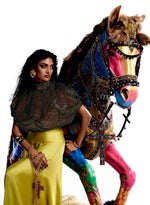 Load image into Gallery viewer, Yellow Satin Skirt/Pant