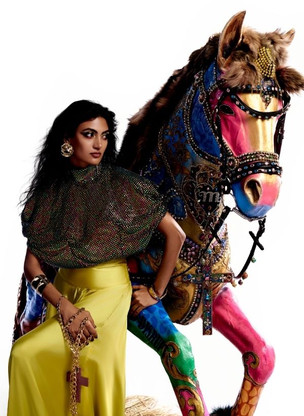 Yellow Satin Skirt/Pant