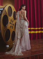 Load image into Gallery viewer, Brocade Corset with Beige Sequinned Sari