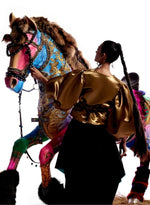 Load image into Gallery viewer, Gold Metallic Blouson