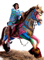 Load image into Gallery viewer, Turquoise Sequin Jacket