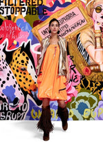 Load image into Gallery viewer, Orange PVC Skirt