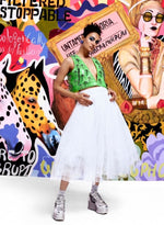 Load image into Gallery viewer, White Tulle Skirt