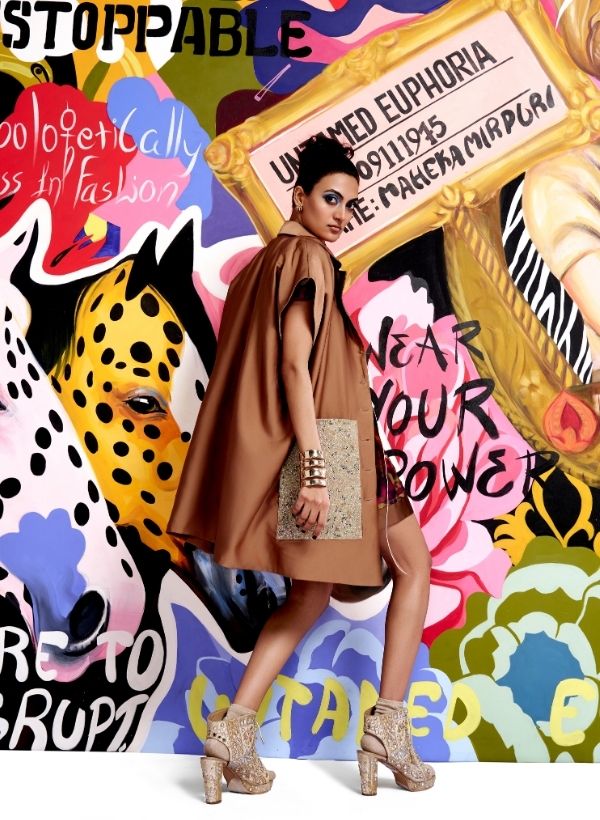 Brown Oversized Shirt Dress