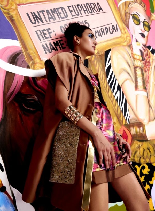 Brown Oversized Shirt Dress