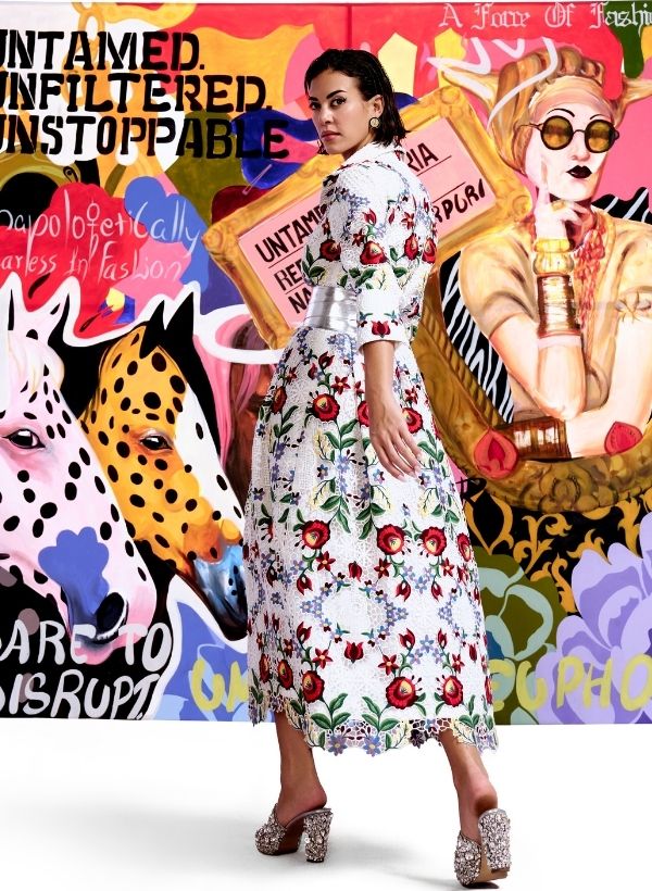 White Crochet Shirt Dress