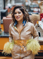 Load image into Gallery viewer, Short Zipper Leather Dress