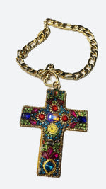 Load image into Gallery viewer, Swarovski-studded cross