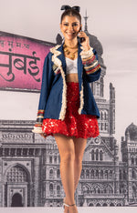 Load image into Gallery viewer, EMBELLISHED DENIM JACKET