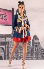 Load image into Gallery viewer, EMBELLISHED DENIM JACKET