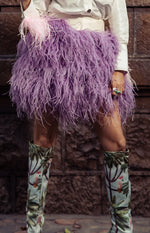 Load image into Gallery viewer, LILAC FEATHER SKIRT
