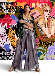 Psychedelic Sequins Bomber Jacket