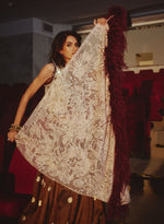 Load image into Gallery viewer, Crystal Bolero &amp; Polka Dot Lehenga Set – Skirt