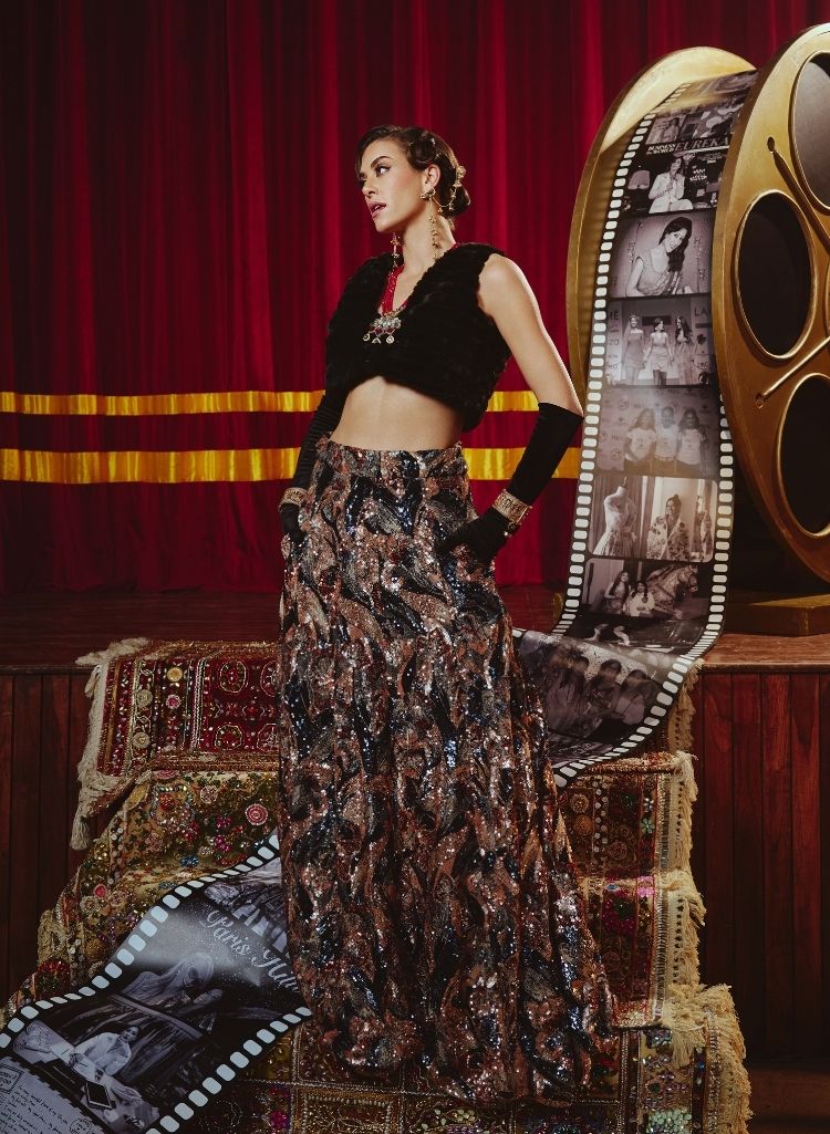 Reversible Mink Bolero & Sequinned Skirt – Skirt