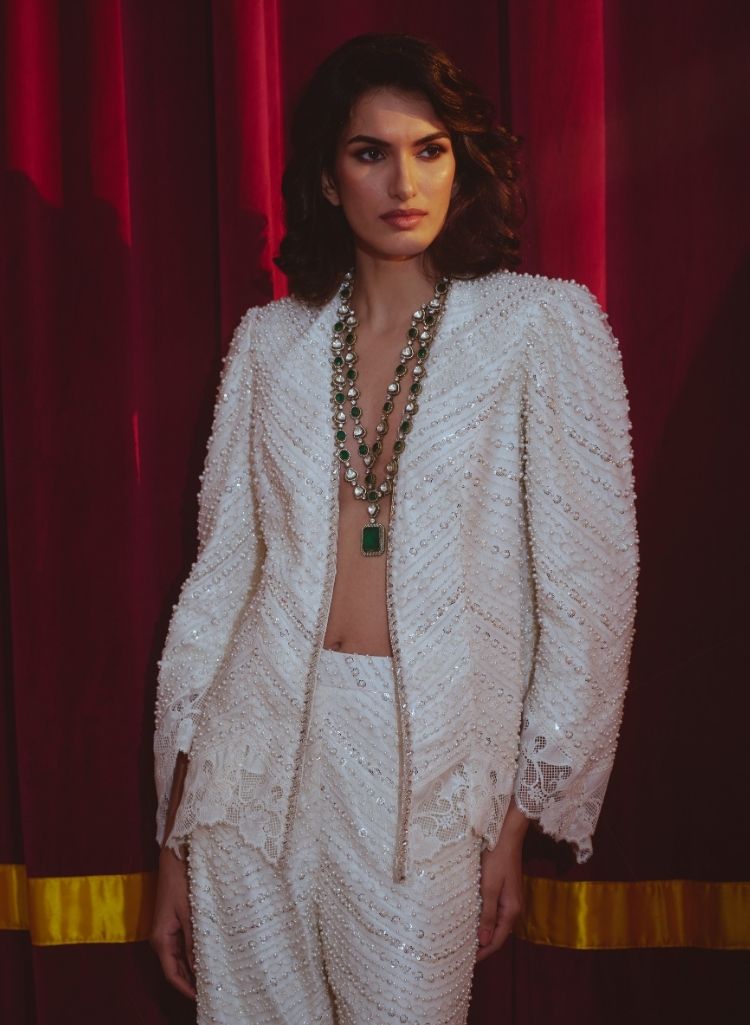 Pearl Blazer Set