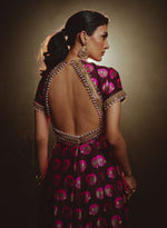 Load image into Gallery viewer, Purple Silk Swarovski Anarkali