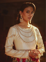 Load image into Gallery viewer, Rose Heirloom Pearl Necklace Anarkali