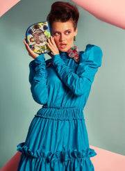 Saphire Ruffle Dress